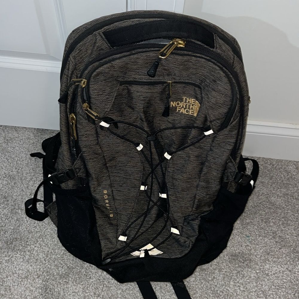 used authentic Brown North Face Borealis day school travel work hiking backpack